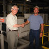 Darrell Hood of B&H and Dave Bard of Eriez 30 years later at an Indiana Eddy Current Separator Installation.